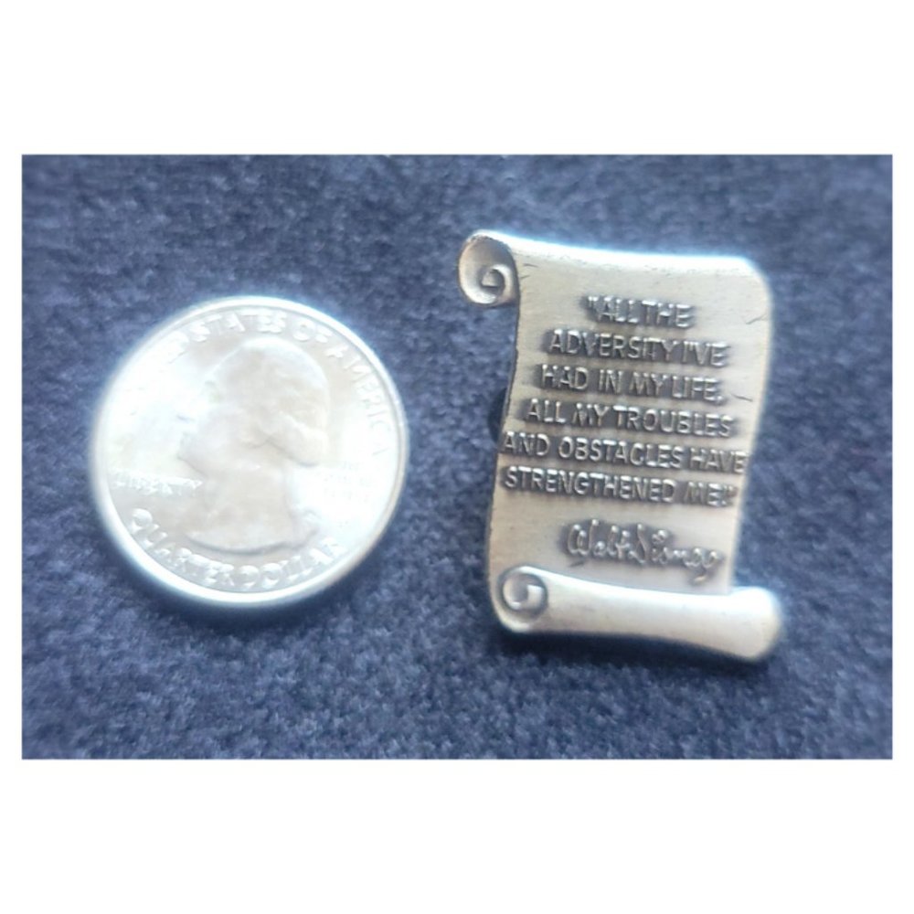 Disney Collector Trading Pin Walt Disney Quote - Adversity - Picture 3 of 3